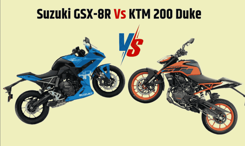 Suzuki GSX-8R Vs KTM 200 Duke