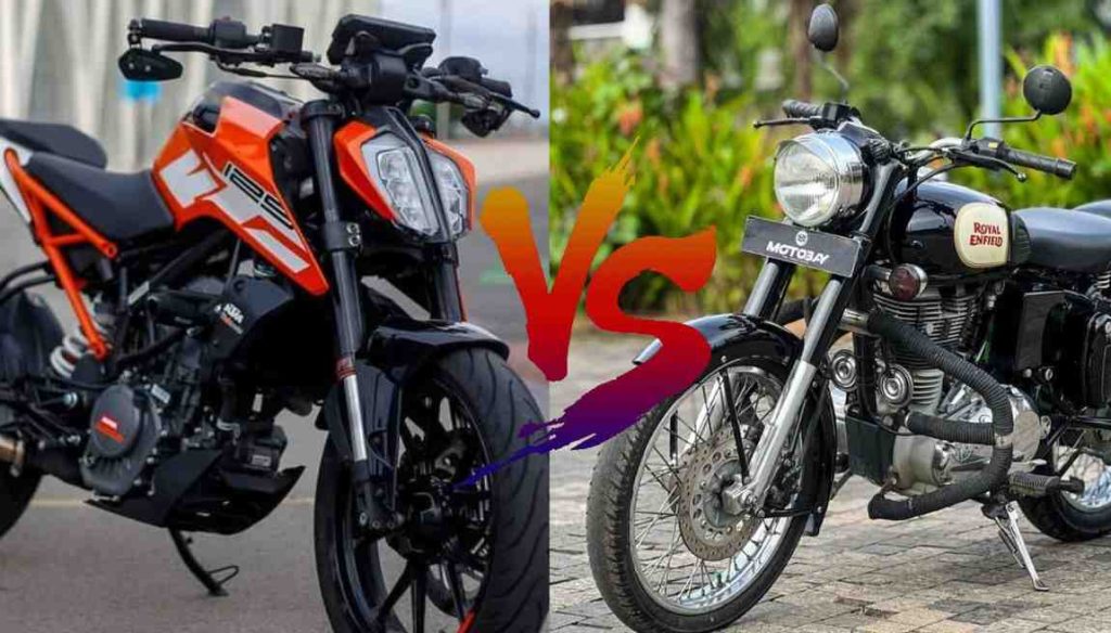 Royal Enfield Bullet Vs KTM Duke 200