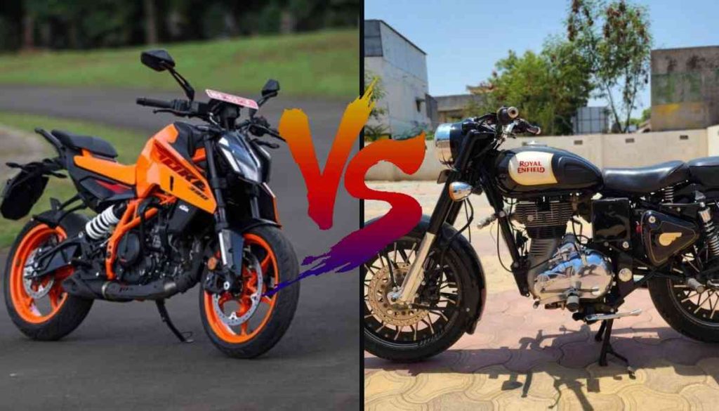 Royal Enfield Bullet Vs KTM Duke 200