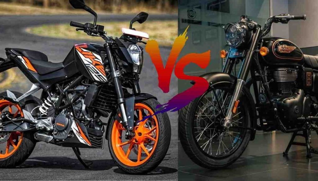 Royal Enfield Bullet Vs KTM Duke 200