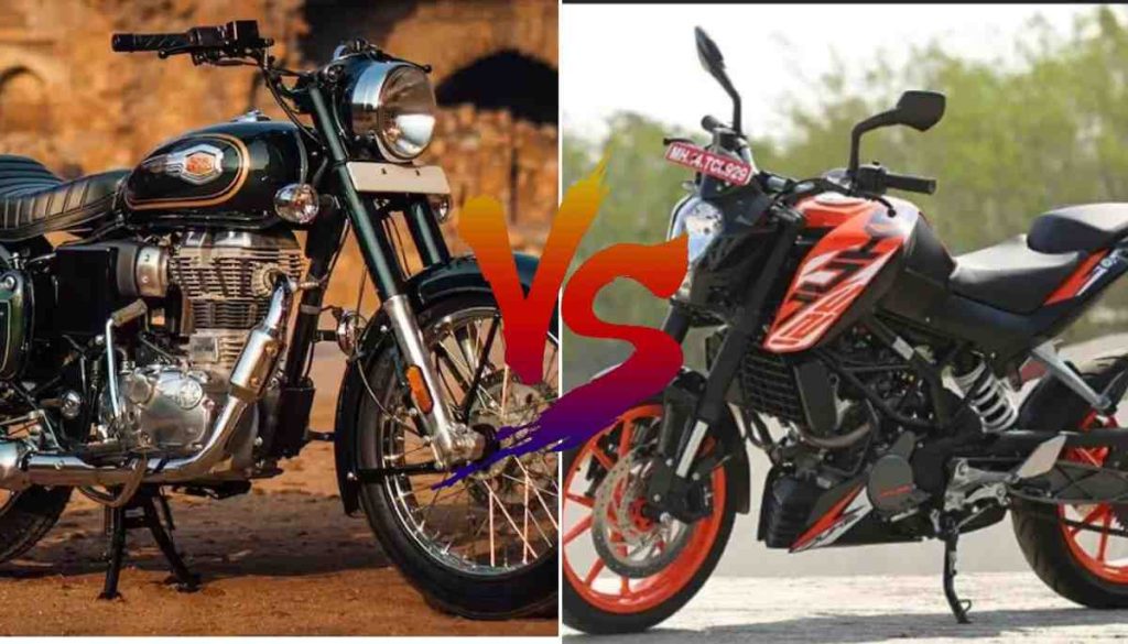 Royal Enfield Bullet Vs KTM Duke 200