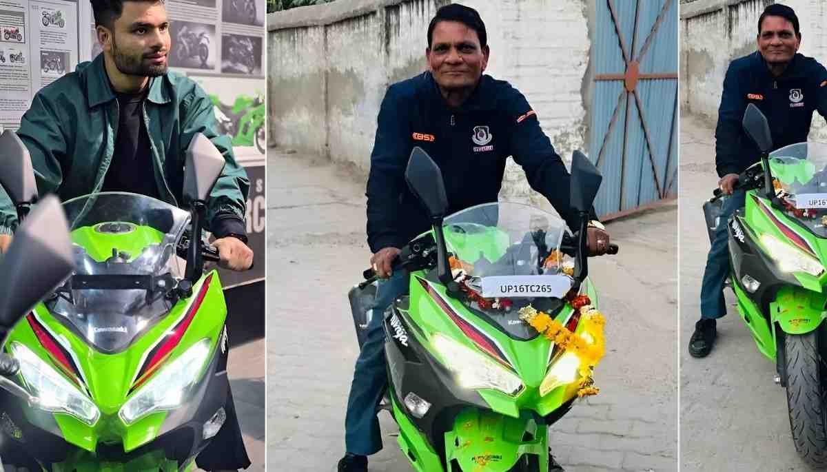 Rinku Singh gifted Kawasaki Ninja 400